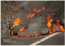 Kilauea Volcano Lava Flow On