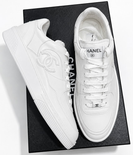 Chanel low top trainer logo - chanel, cc