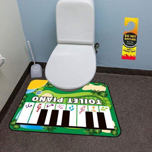 Toilet piano mat - toilet,