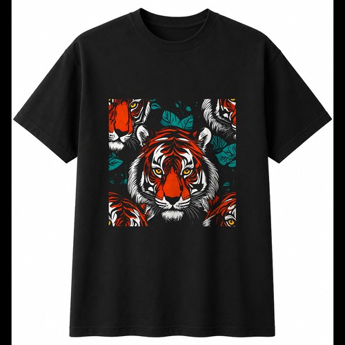 Tattoo siberian tiger - tiger, torn