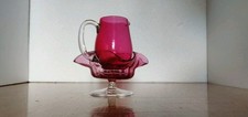 Antique Cranberry Jug & Sweet