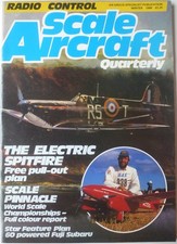 RADIO CONTROL SCALE AIRCRAFT QUARTERLY WINTER 1986, ELECTRIC SPITFIRE FREE PLANS