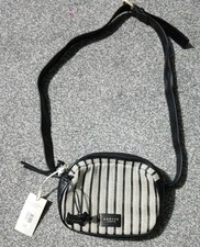 New With Tags Radley Carpenters Yard cross Body black & white stripe bag