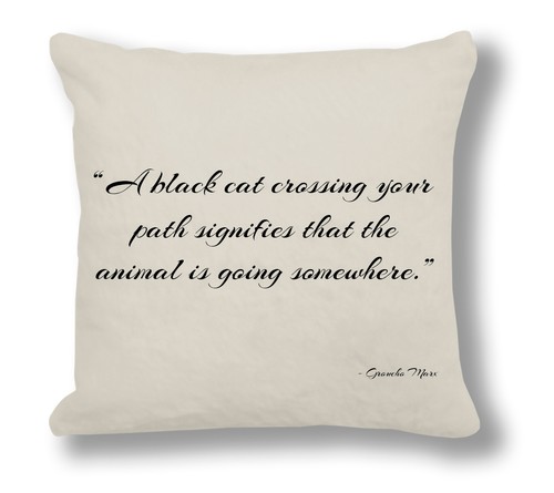 Groucho marx quote cushion - quote,