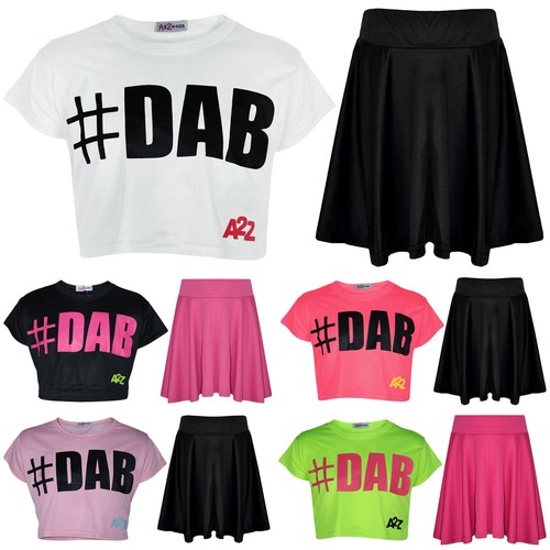 Kids girls crop top dab - girls, #dab
