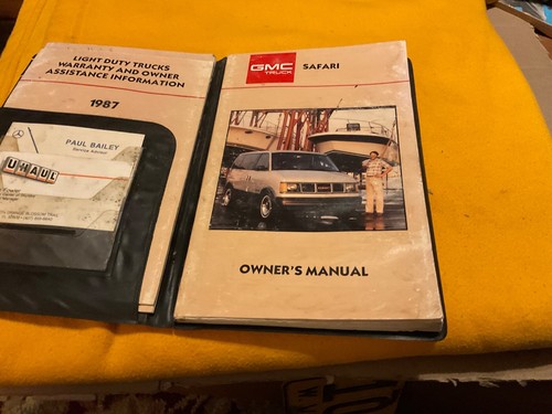 1987 gmc safari van - safari,