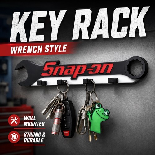 Snap spanner key ring - key, peg