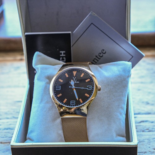 Watch rose gold toywatch - gold, mesh
