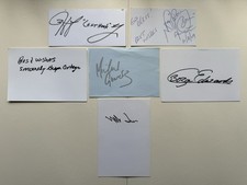 Boxing Signed Index Cards X6