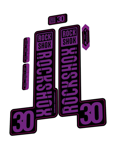 Rockshox fork decal kit - fork,