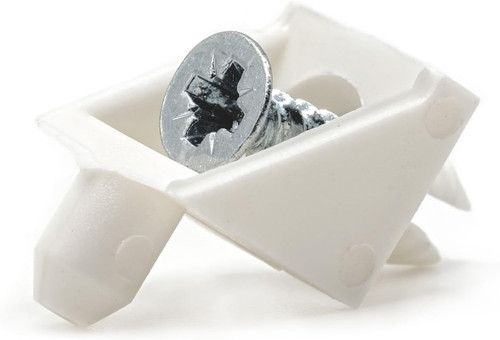 White shelf support - white, pins