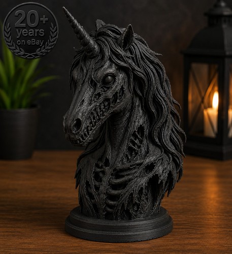 Horror unicorn statue home - statue,