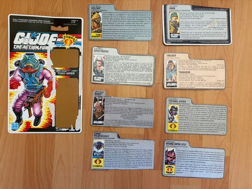 Joe action force - gi, cards
