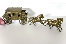Vintage brass horse drawn - vintage,