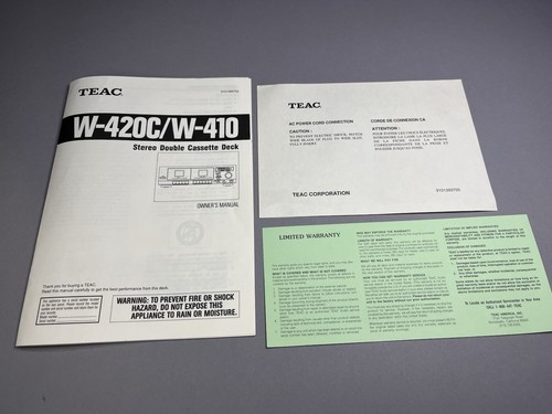 Teac 420c 410 - teac, stereo