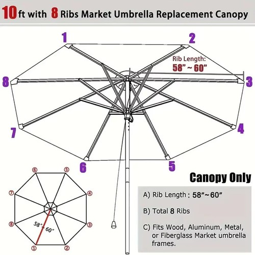 Large parasol umbrella - large,
