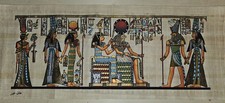Hand-Painted Egyptian Papyrus