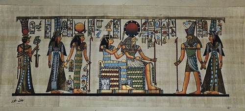 Hand painted egyptian - hand-painted, papyrus