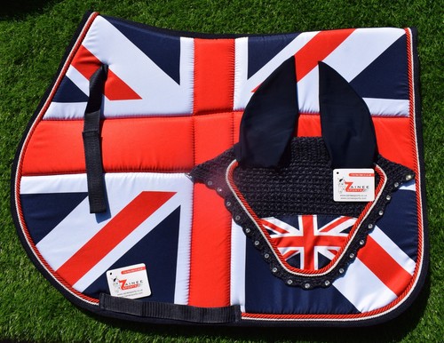 Union jack flag saddle - uk,