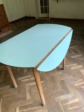 Vintage ‘Kandya’ Table (Drop Leaf) With Formica Top (Well Made & Solid!)