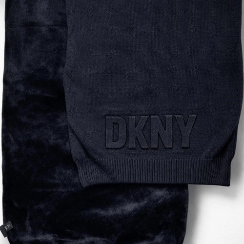 Dkny black scarf fleece - scarf, lined