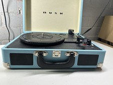 Bush Classic Portable Record Player KTS-601 Blue Retro Vintage Spare & Repair