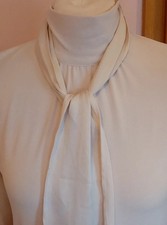 Next Womens Grey Long Sleeve Blouse with Pussy Bow and Vented Cuff UK 10 NWT