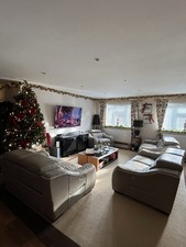 Italian Large Leather Recliner Sofas 4 Piece Suite 3 x 2 Seaters X1 Seater Sofa