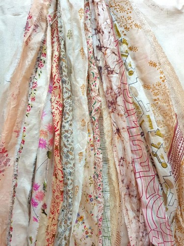 Ind 21yd sari silk - ind, ribbon