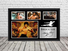 Bruce Lee Signed Photo Print Autographed  Poster Memorabilia