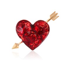 Art deco style enamel red - art,