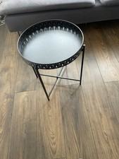 small black round coffee table