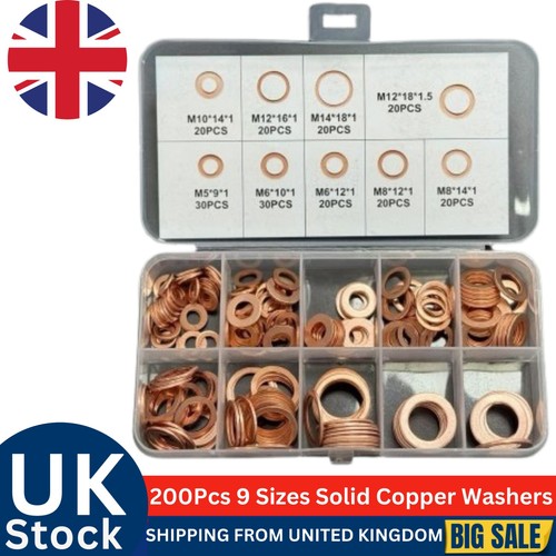 200pcs sizes solid - 200pcs, copper
