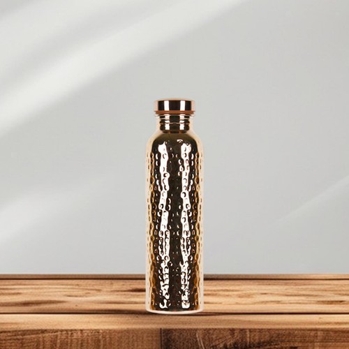 Hammered water bottle drink - hammered,