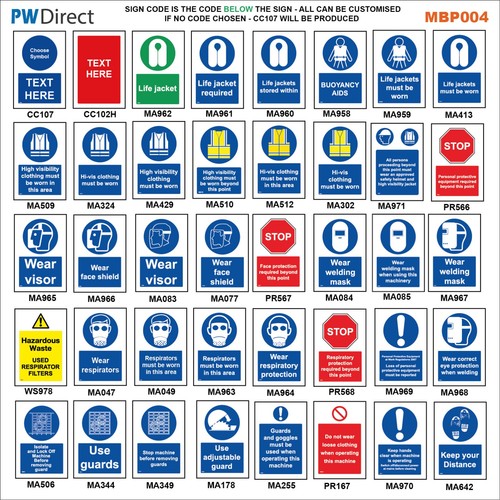 Sign ppe wear visor - sign, welding