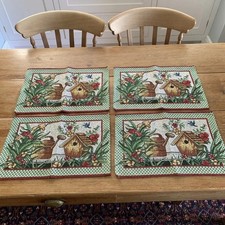 Vintage tapestry placemats - 4, x