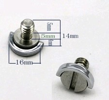 2pcs 1/4" D-Ring Stanless