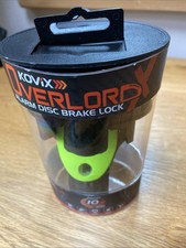 KOVIX KNX 10 FLUO GREEN MOTORCYCLE MOTORBIKE 10MM ALARMED DISC LOCK