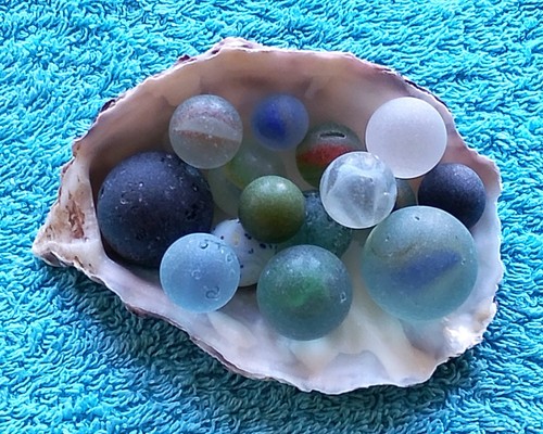 Vintage sea glass - 15,