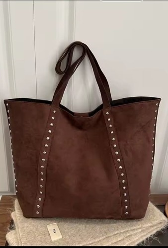 Large shoulder tote bag - shoulder, black
