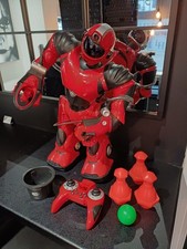 WowWee Robosapien V2 Red Humanoid Robot  w/ pins, ball cup.remote