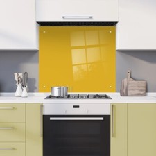 Coloured glass splashback with - splashback,
