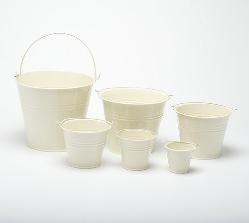 Metal buckets pots mini - buckets,