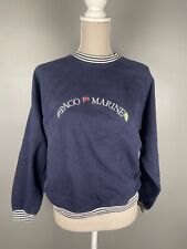 Vintage Paco Marine Nautical Retro Sweatshirt Jumper 100% Cotton S/M 90's