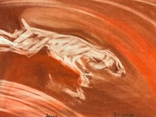 CHALK DRAWING SIGNED ROHMANN