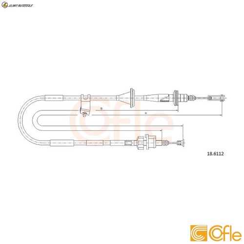 Cable clutch actuator - cable,