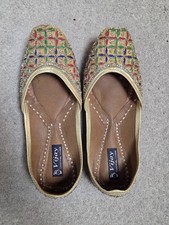 Gold Indian Khussa Jutti Shoes