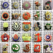 Round Table Enamel  Button