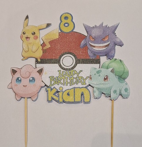 Pokemon personalised cake - personalised,