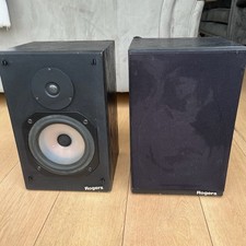 Matched Pair Vintage Rogers LS2a LS 2a/2 Black British Hifi Bookshelf Speakers